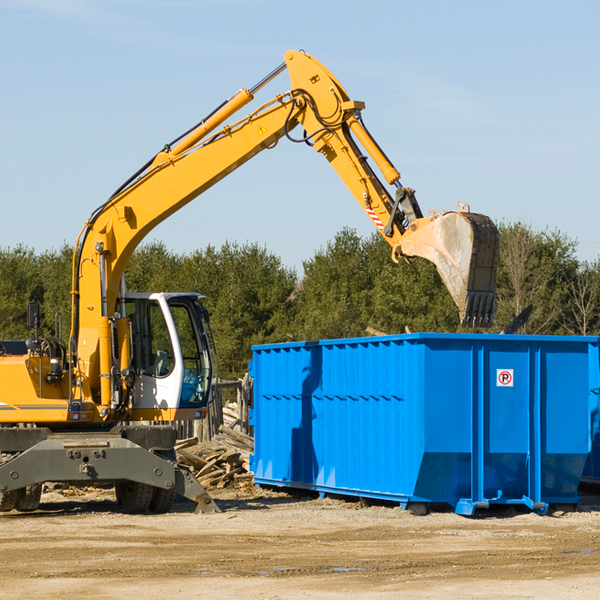 can i choose the location where the residential dumpster will be placed in Grass Creek IN